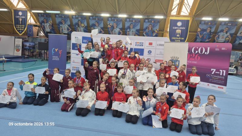 Timișoara: gimnastele CSȘ1 au cucerit o salbă de medalii la Naționalele de la Lugoj
