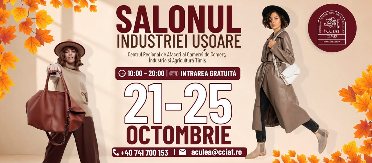 Timișoara: salonul Industriei Ușoare 2026 aduce peste 50 de firme și acces gratuit pentru public
