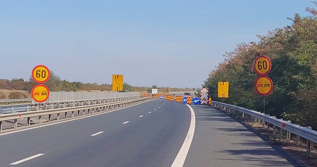 Traian Vuia–Balinț pe A1: restricții de circulație timp de șase săptămâni