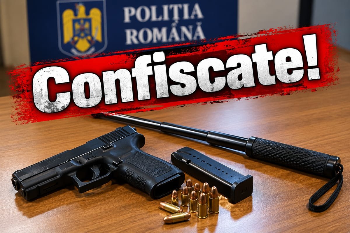 Turda: bărbat condamnat la 1 an și 8 luni de închisoare cu executare pentru arme și amenințări