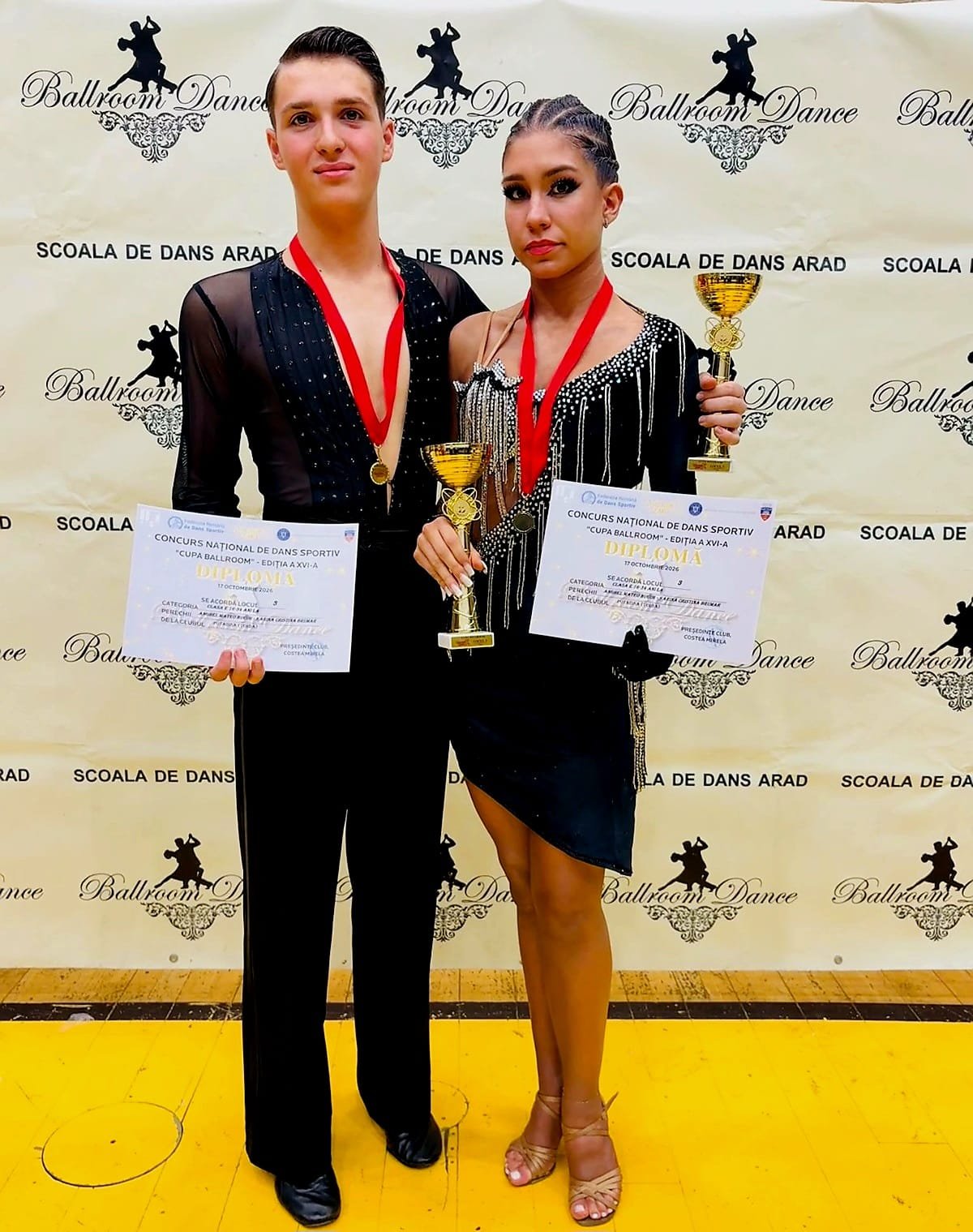 Turda: CDS Potaissa, rezultate la Cupa Ballroom Arad, cu dublu loc 1 și mai multe perechi în finale