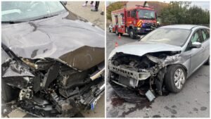 Turda: doi șoferi de 18 ani, implicați într-un accident; un tânăr ar fi nerespectat prioritatea (VIDEO)
