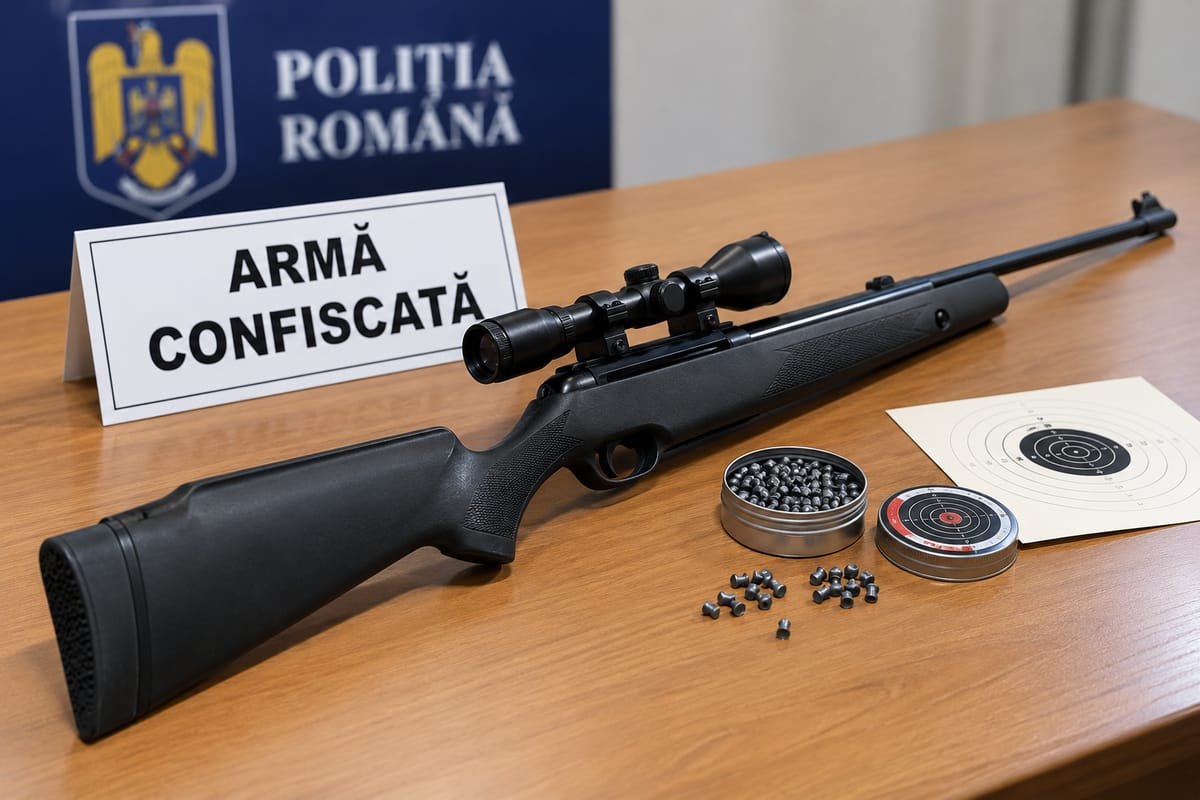 Turda: patru luni de închisoare cu amânarea aplicării pedepsei și arma confiscată