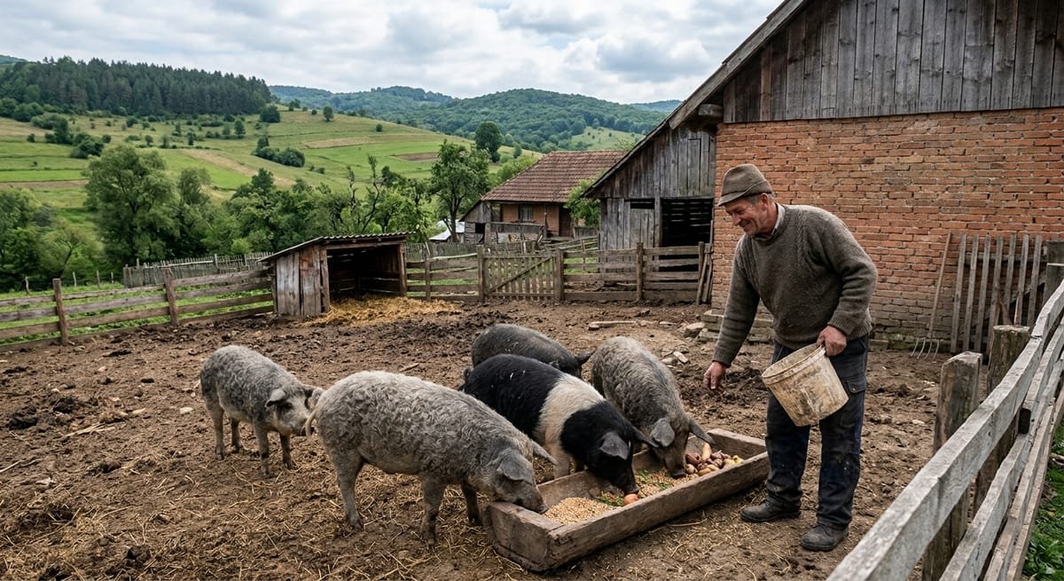Turda: pesta porcină africană pune presiune pe crescătorii de Bazna și Mangalița. Ce subvenții există