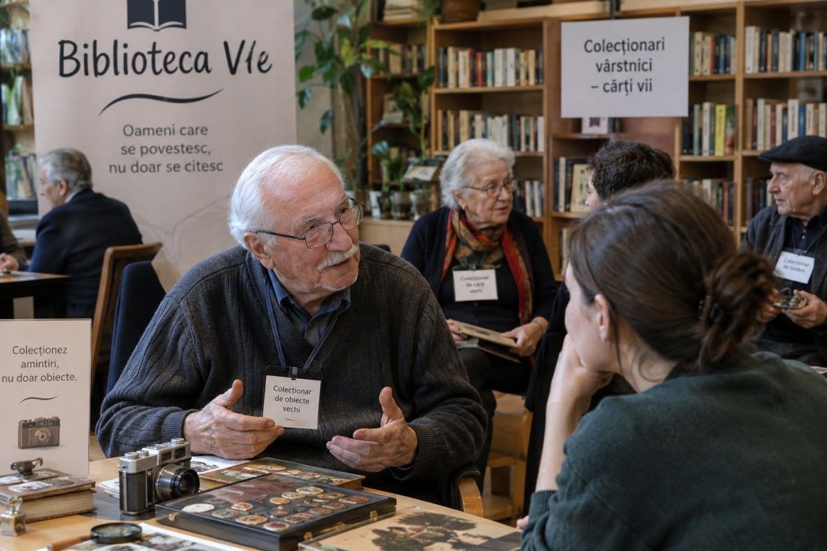 Turda: seniorii devin cărți vii pentru elevi în proiectul Biblioteca Vie