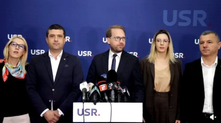 USR nu va susține guvernul Luca Niculescu, pe care îl vede controlat de PSD și sprijinit de AUR