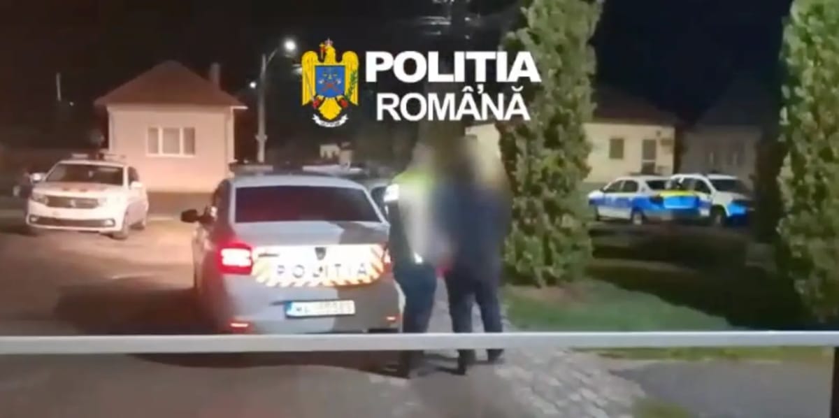 VIDEO 5 persoane reținute în Călățele, după un scandal izbucnit pe fondul consumului de alcool