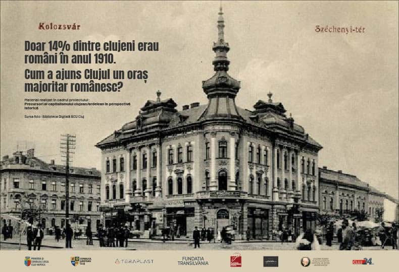 VIDEO. Cum a ajuns Clujul un oraș majoritar românesc, deși în 1910 doar 14% dintre clujeni erau români