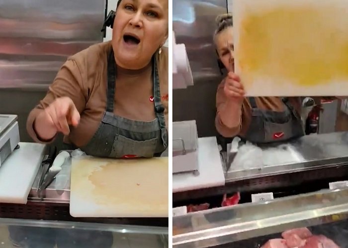 VIDEO Huedin: angajată Profi l-ar fi înjurat pe client, care filma scandalul după cererea de carne tocată