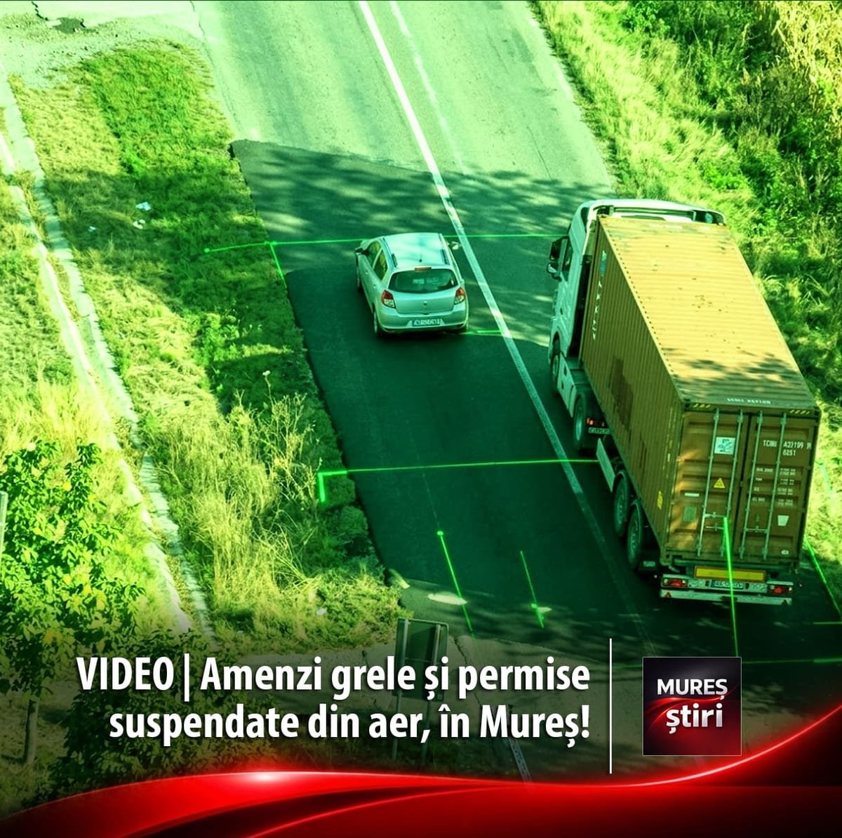 VIDEO Mureș: amenzi grele și permise suspendate după controalele aeriene ale polițiștilor rutieri