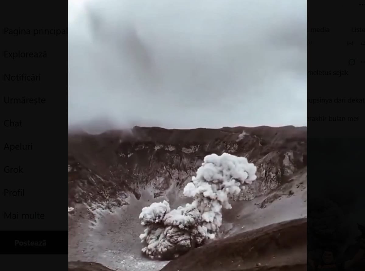 Vulcanul Dukono din Halmahera: trei turiști au murit după o erupție, ar fi ajuns prea aproape de crater