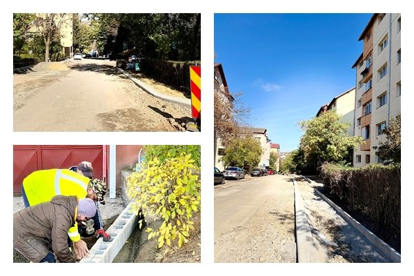 Zalău: lucrări de modernizare pe strada Pictor Ioan Sima din cartierul Brădet